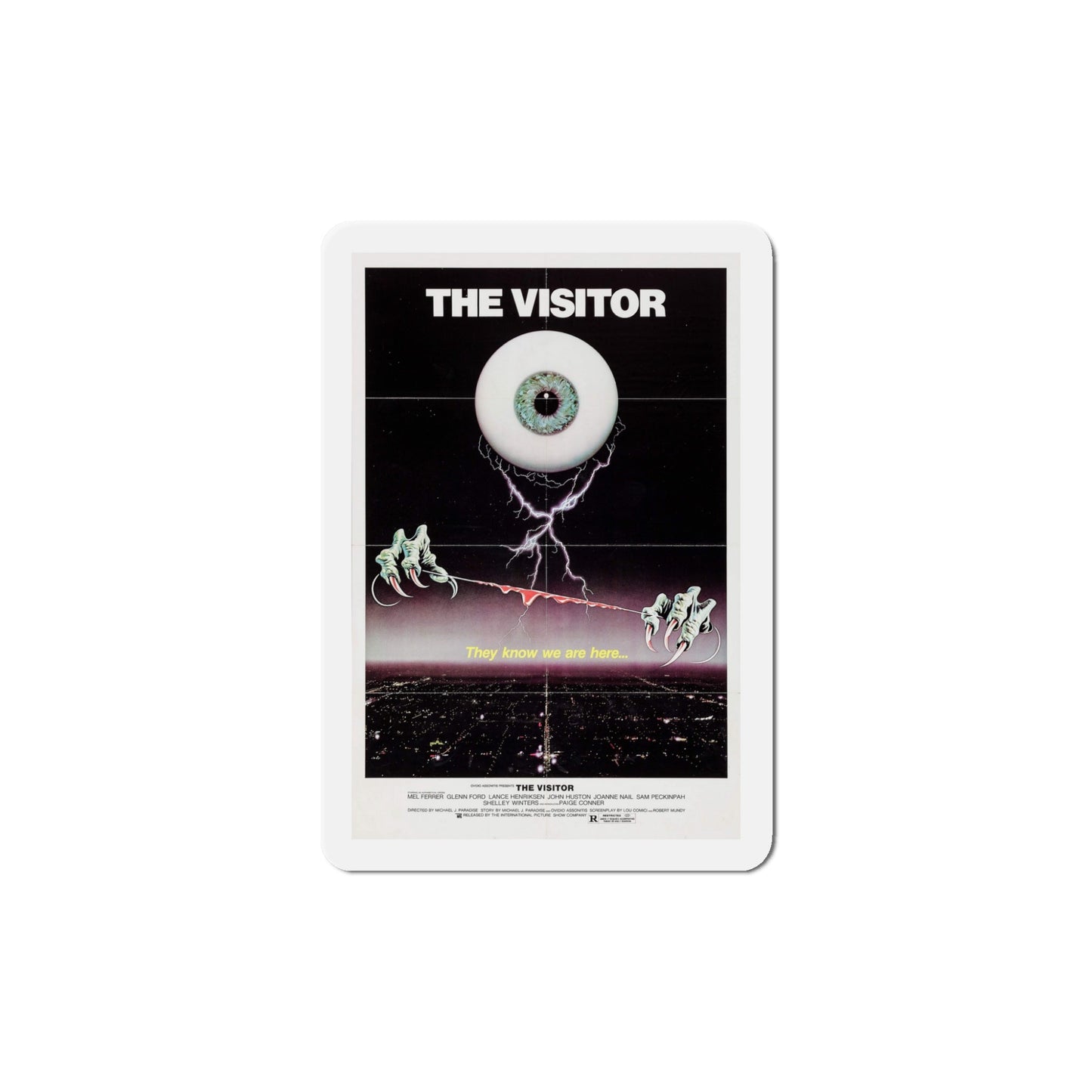 The Visitor 1980 Movie Poster Die-Cut Magnet-5" x 5"-The Sticker Space