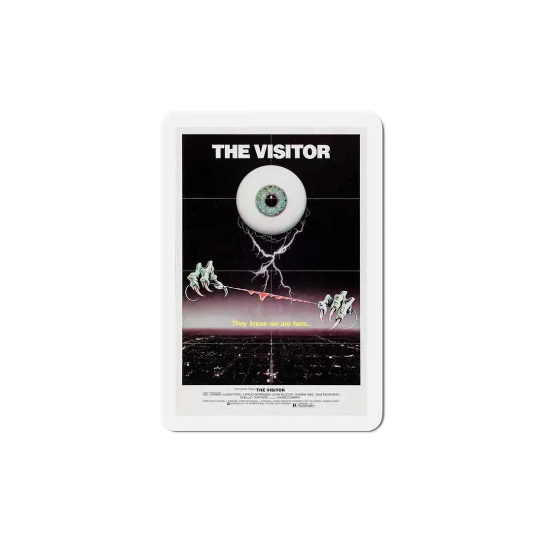 The Visitor 1980 Movie Poster Refrigerator Magnet 6 Inch - The Sticker Space