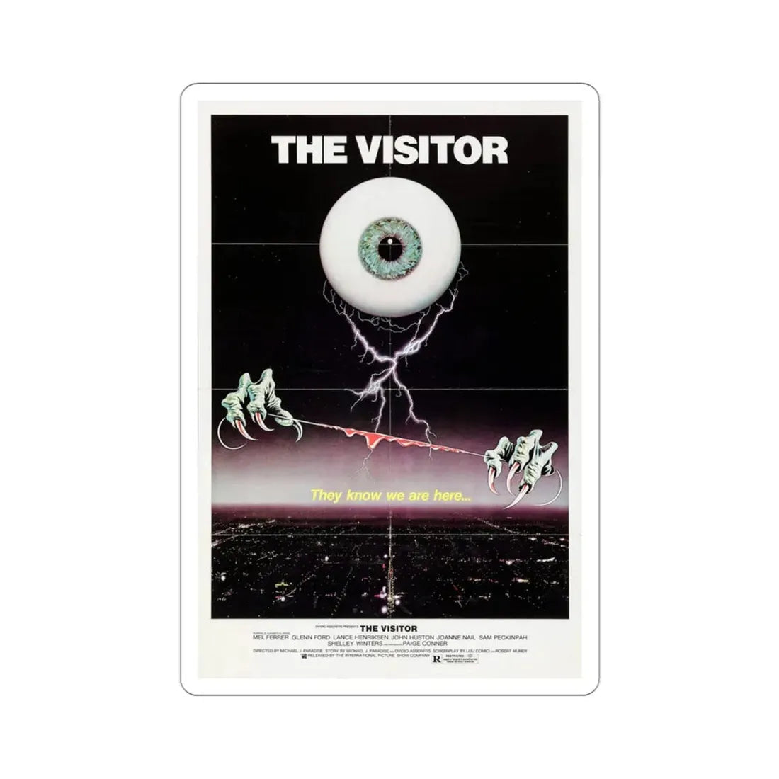 The Visitor 1980 Movie Poster STICKER Vinyl Die-Cut Decal 3 Inch - The Sticker Space
