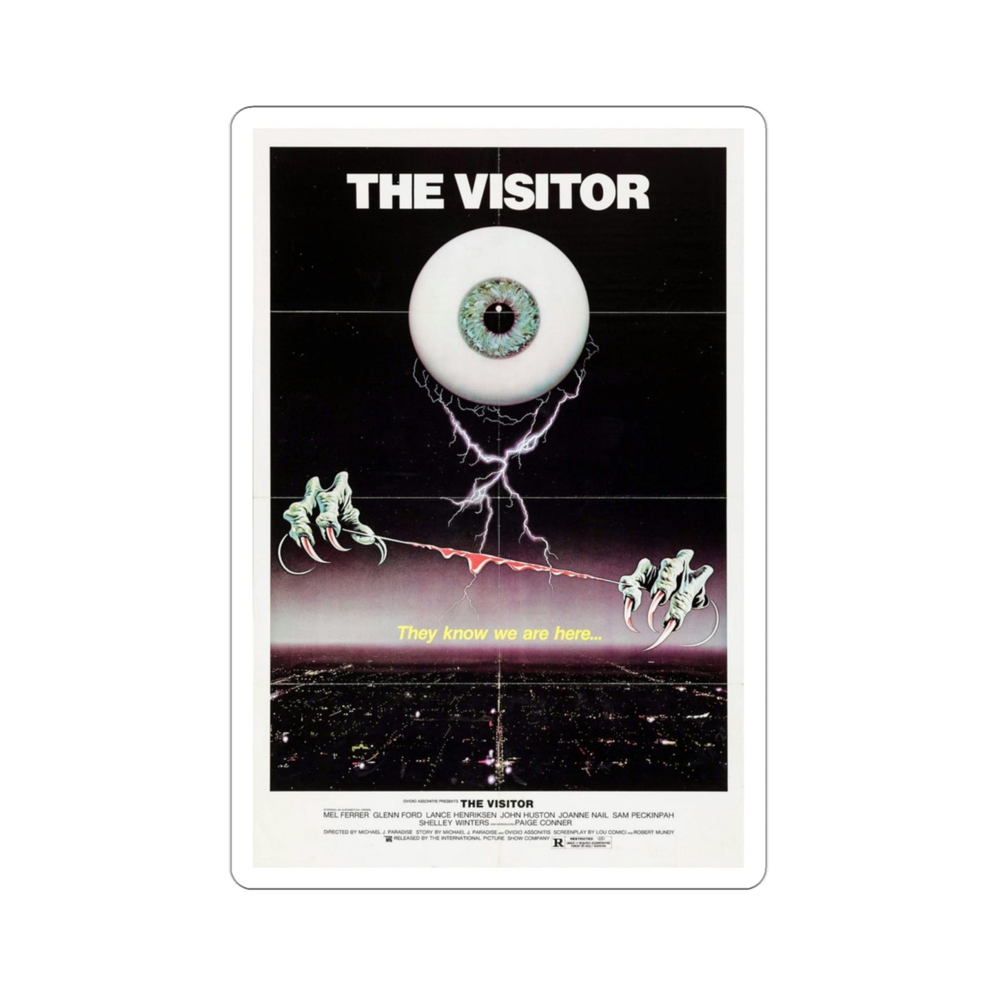 The Visitor 1980 Movie Poster STICKER Vinyl Die-Cut Decal-3 Inch-The Sticker Space