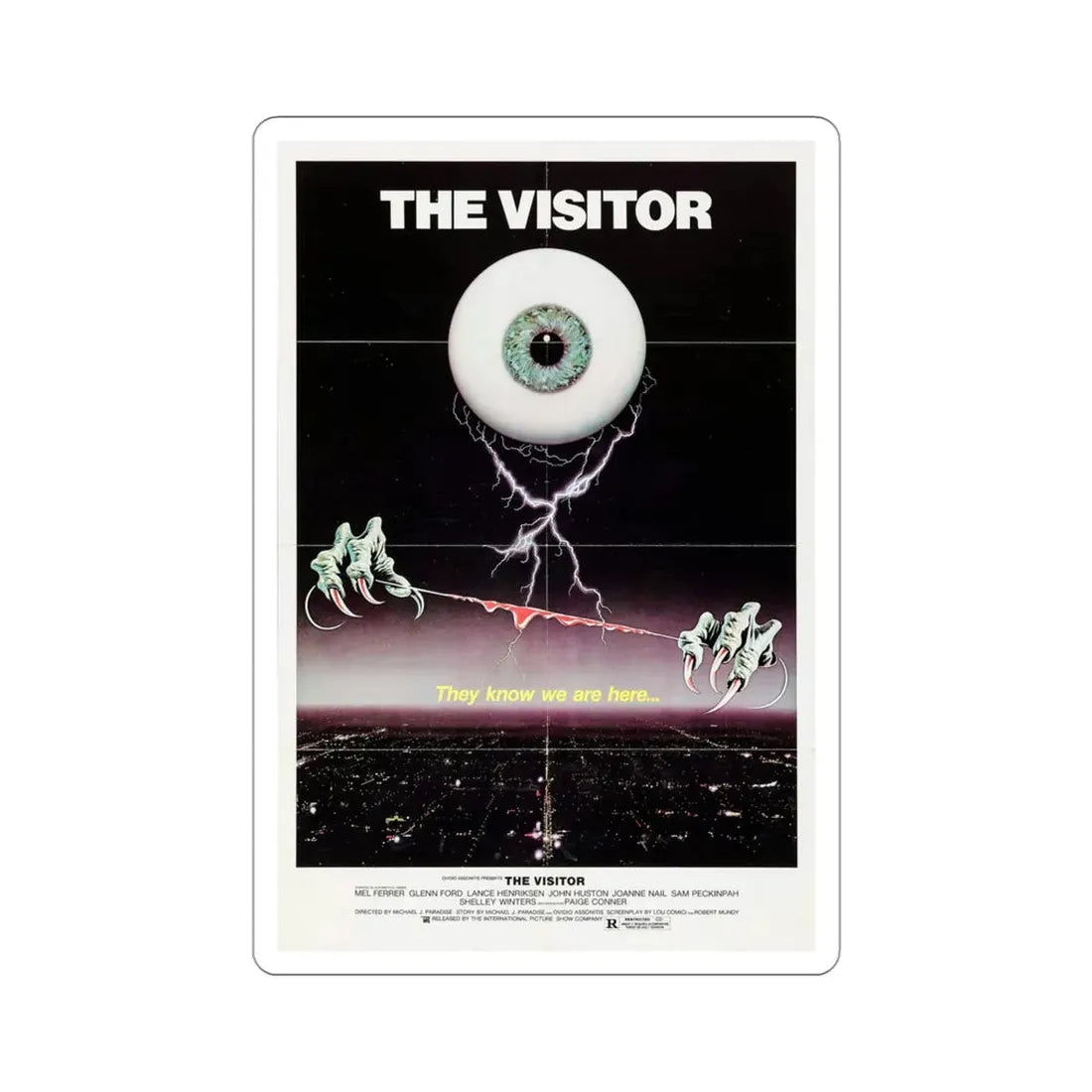 The Visitor 1980 Movie Poster STICKER Vinyl Die-Cut Decal 4 Inch - The Sticker Space
