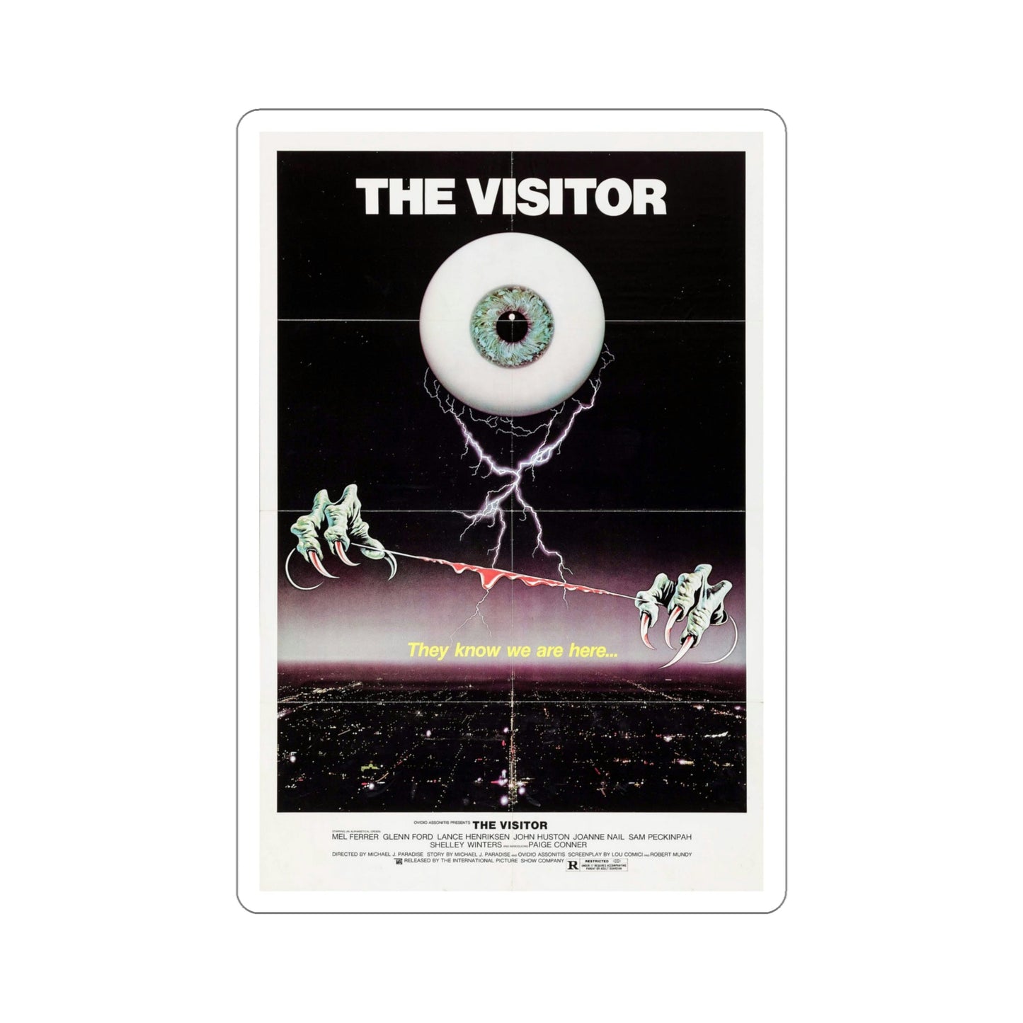 The Visitor 1980 Movie Poster STICKER Vinyl Die-Cut Decal-5 Inch-The Sticker Space