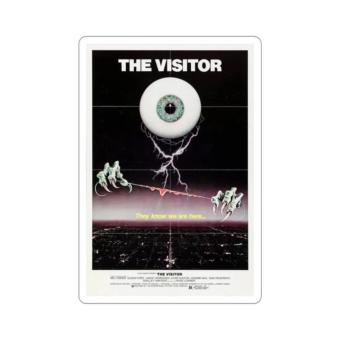 The Visitor 1980 Movie Poster STICKER Vinyl Die-Cut Decal 6 Inch - The Sticker Space
