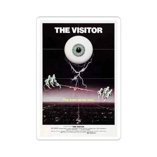 The Visitor 1980 Movie Poster - STICKER Vinyl Kiss-Cut Decal 2 Inch White - The Sticker Space