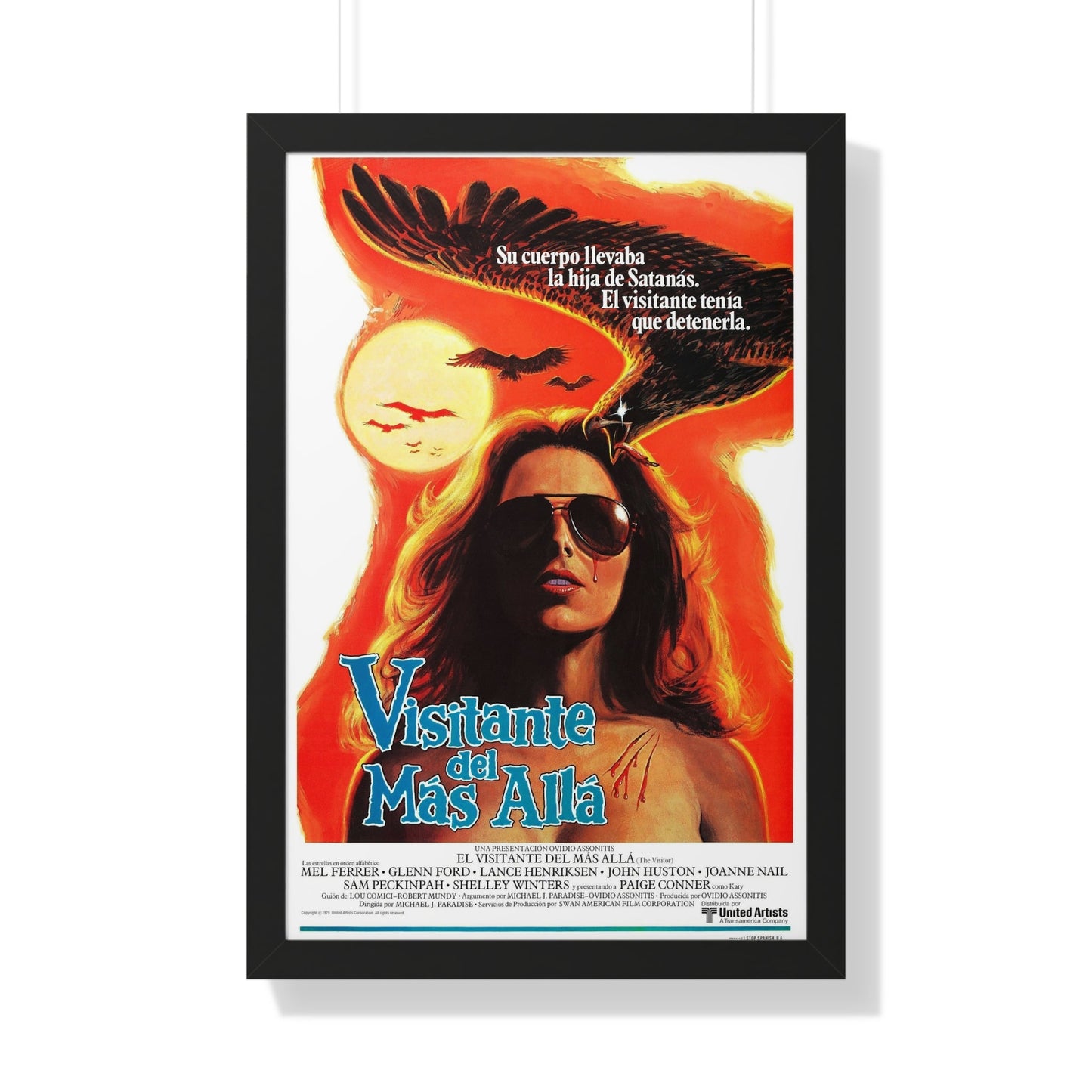 THE VISITOR (SPANISH) 1979 - Framed Movie Poster-20" x 30"-The Sticker Space