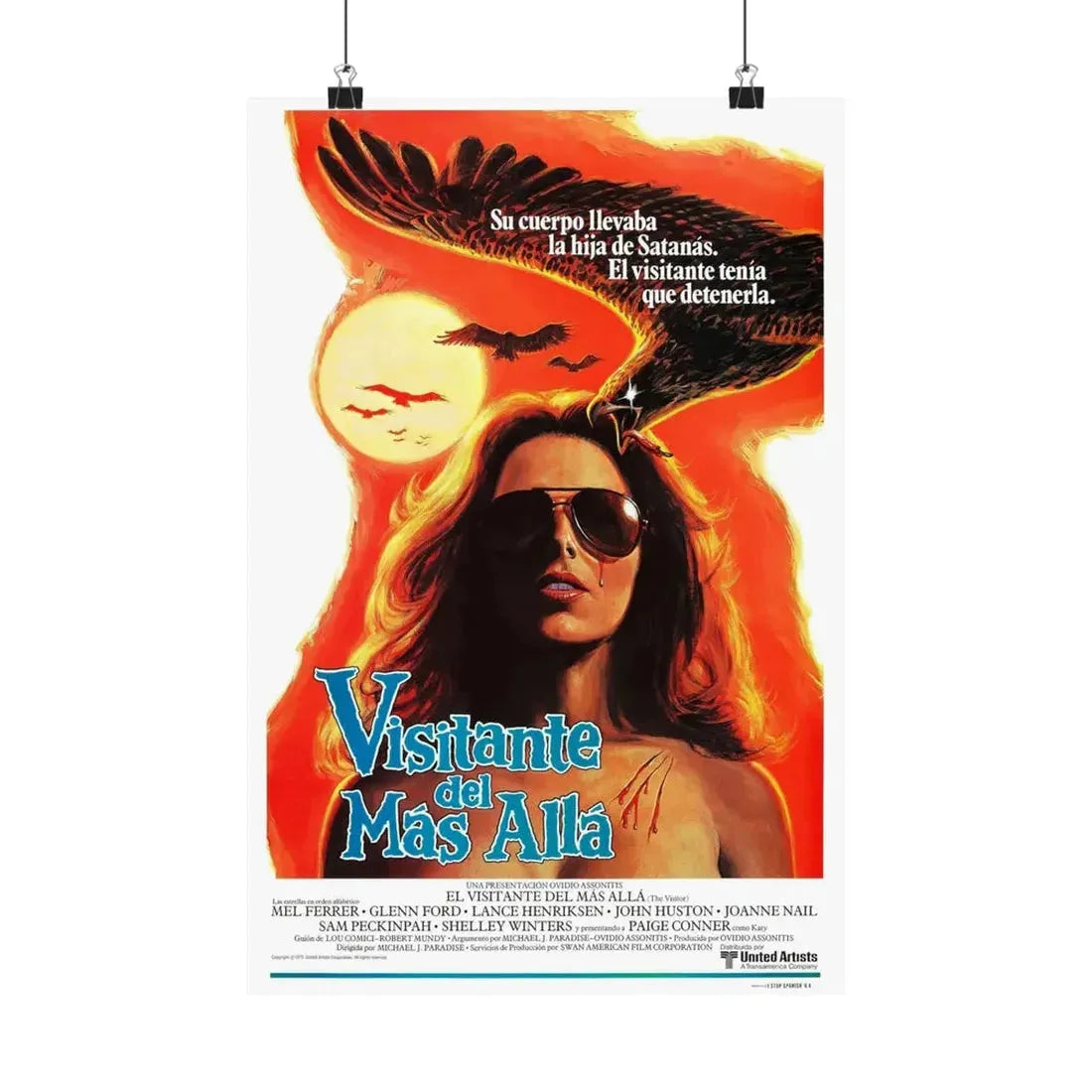 THE VISITOR (SPANISH) 1979 - Paper Movie Poster 12″ x 18″ Matte - The Sticker Space
