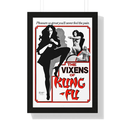 THE VIXENS OF KUNG-FU 1975 - Framed Movie Poster 16″ x 24″ Black - The Sticker Space