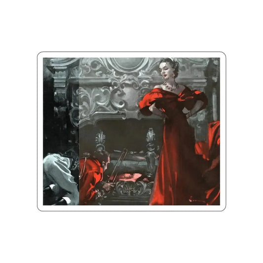 The Voice of the Turtle (2), Cosmopolitan, November 1936 (Magazine Illustration) STICKER Vinyl Die-Cut Decal White Die-Cut 2 Inch - The Sticker Space