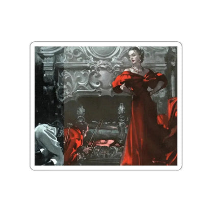 The Voice of the Turtle (2), Cosmopolitan, November 1936 (Magazine Illustration) STICKER Vinyl Die-Cut Decal White Die-Cut 6 Inch - The Sticker Space