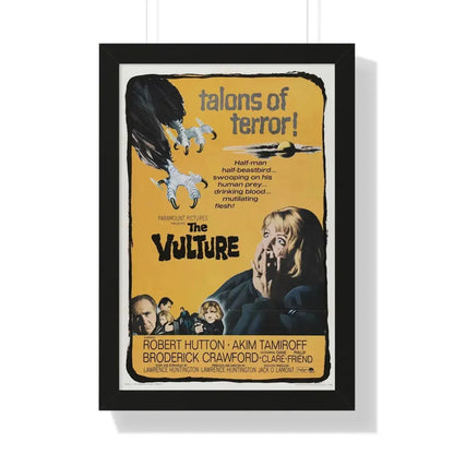 THE VULTURE 1966 - Framed Movie Poster 16″ x 24″ Black - The Sticker Space
