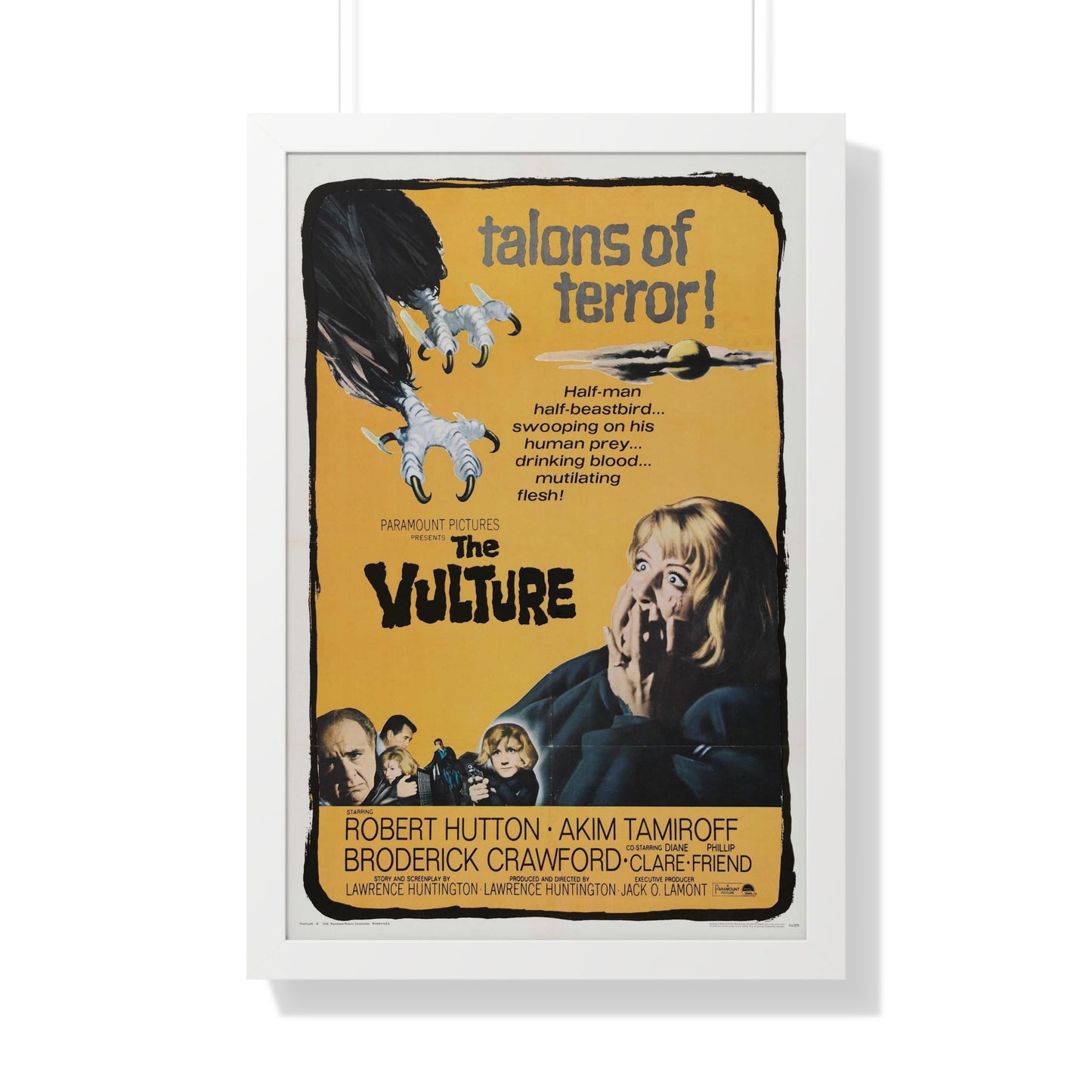 THE VULTURE 1966 - Framed Movie Poster-20" x 30"-The Sticker Space