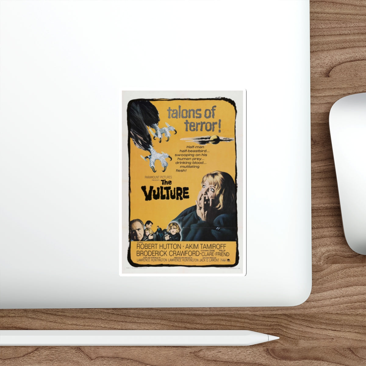 THE VULTURE 1966 Movie Poster STICKER Vinyl Die-Cut Decal-The Sticker Space