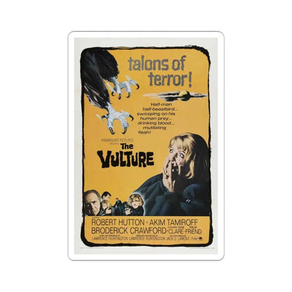 THE VULTURE 1966 Movie Poster - STICKER Vinyl Kiss-Cut Decal 4 Inch White - The Sticker Space