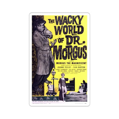 The Wacky World of Dr Morgus 1962 Movie Poster STICKER Vinyl Die-Cut Decal 3 Inch - The Sticker Space