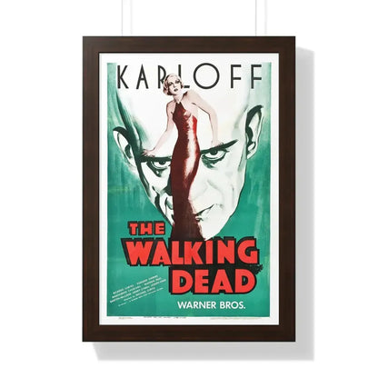 THE WALKING DEAD 1936 - Framed Movie Poster 16″ x 24″ Walnut - The Sticker Space