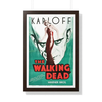 THE WALKING DEAD 1936 - Framed Movie Poster 20" x 30" Walnut - The Sticker Space