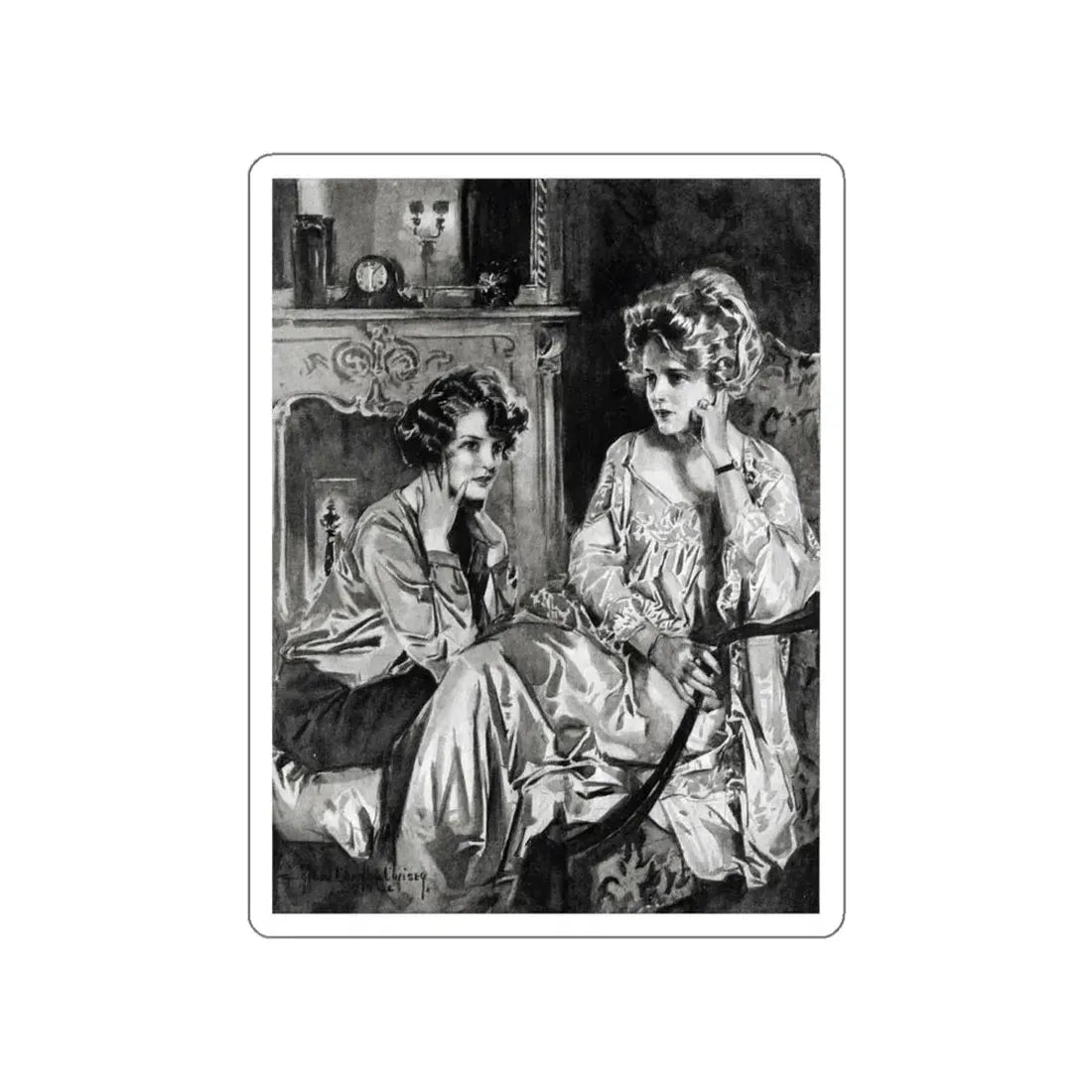 The Wall (1), McCalls magazine, January 1923 (Magazine Illustration) STICKER Vinyl Die-Cut Decal White Die-Cut 4 Inch - The Sticker Space