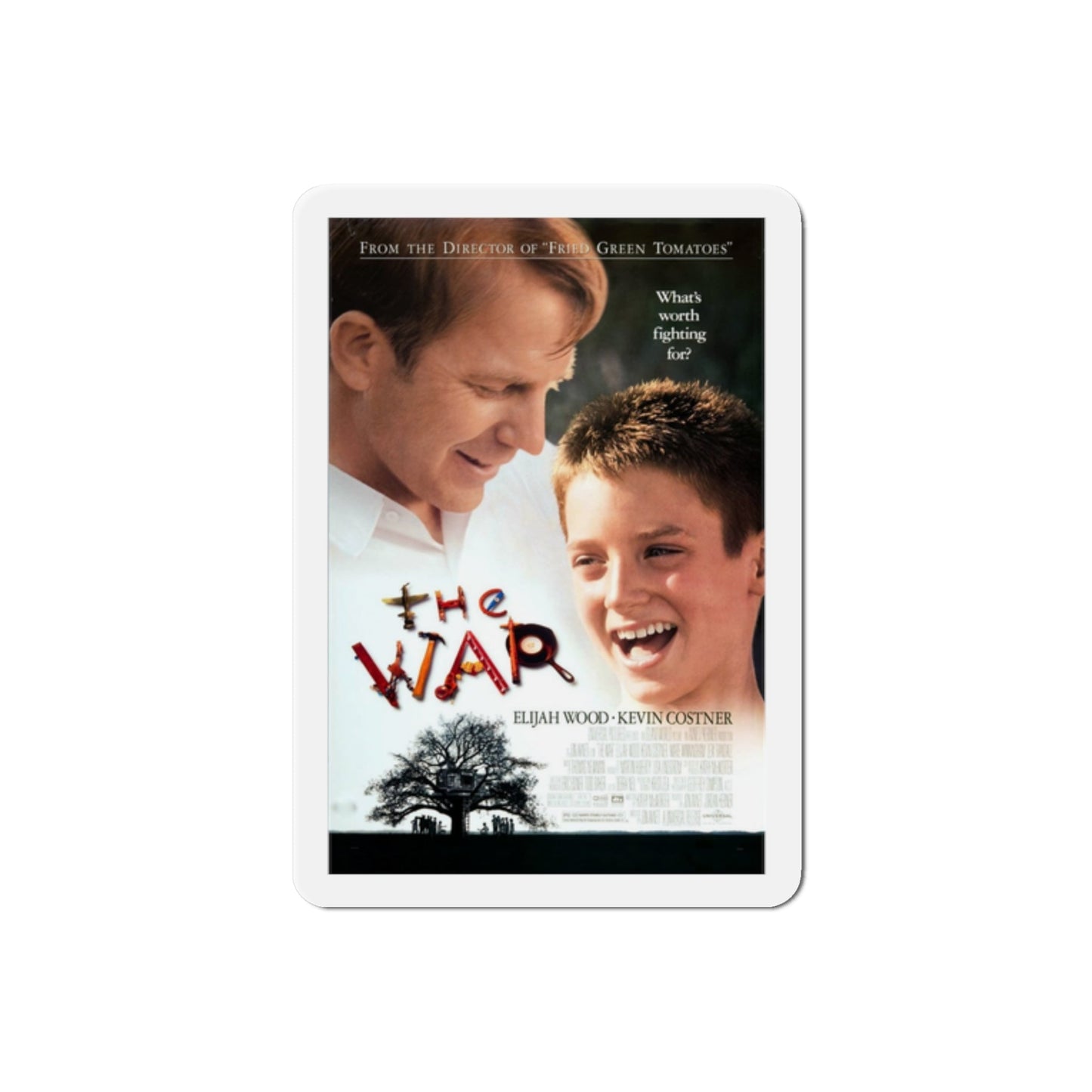 The War 1994 Movie Poster Die-Cut Magnet-2" x 2"-The Sticker Space