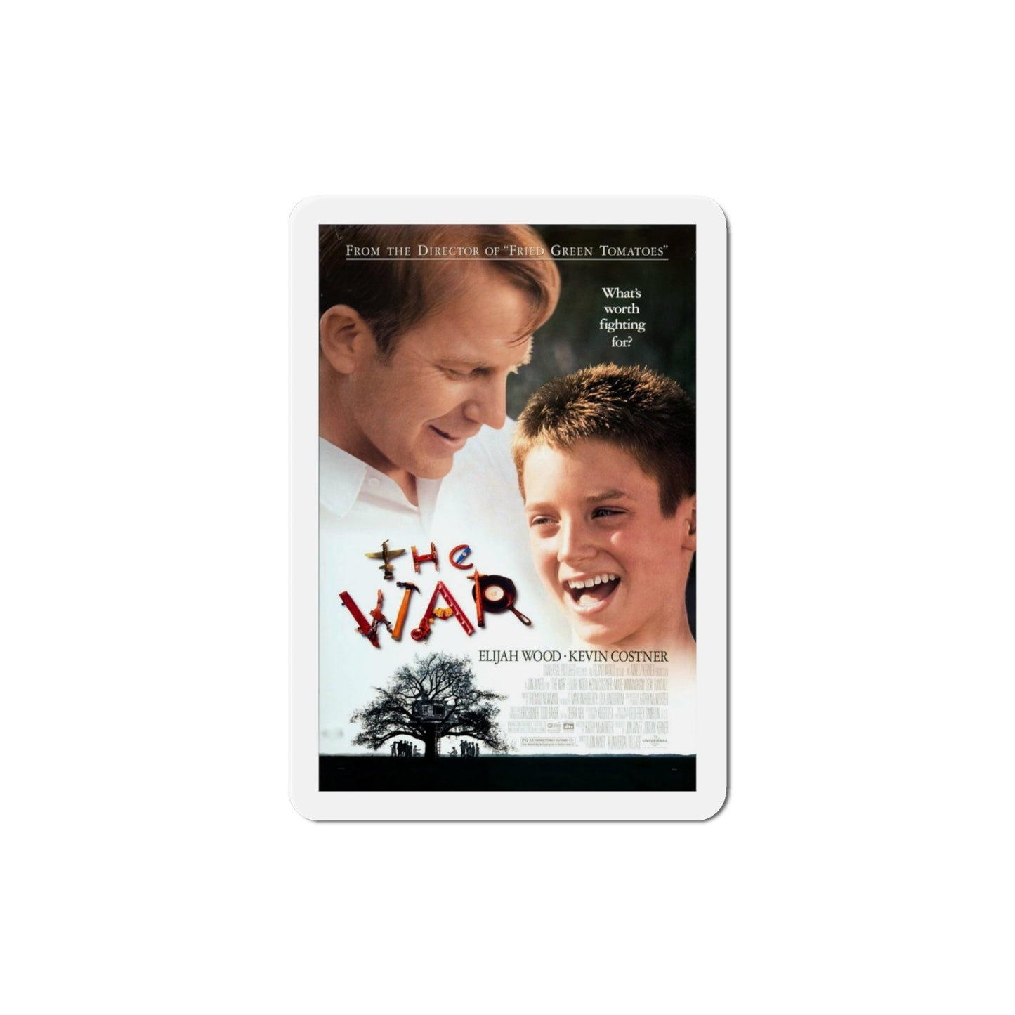 The War 1994 Movie Poster Die-Cut Magnet-4" x 4"-The Sticker Space