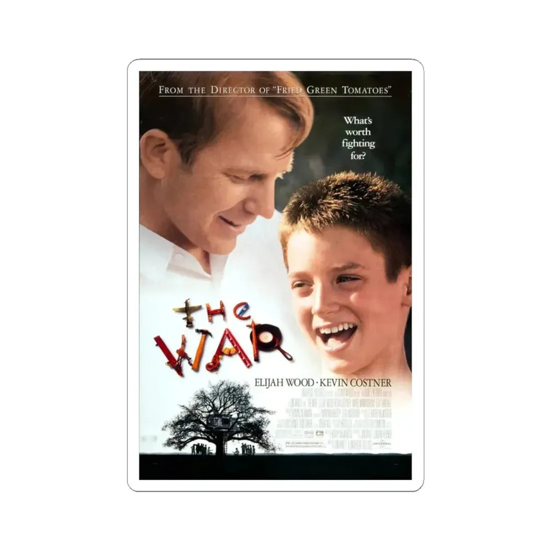 The War 1994 Movie Poster - STICKER Vinyl Kiss-Cut Decal 6 Inch White - The Sticker Space