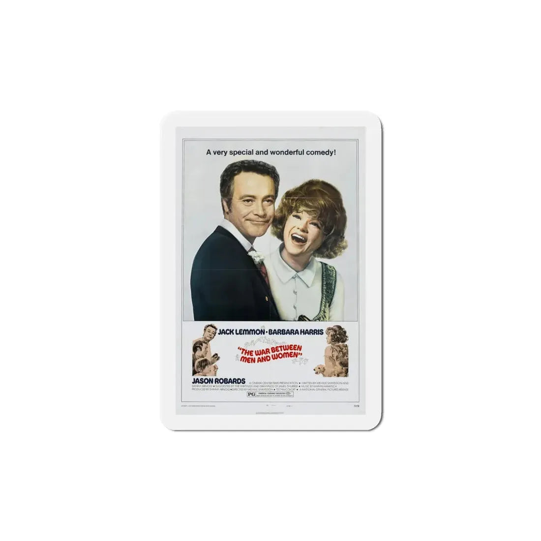 The War Between Men and Women 1972 Movie Poster Refrigerator Magnet 6 Inch - The Sticker Space