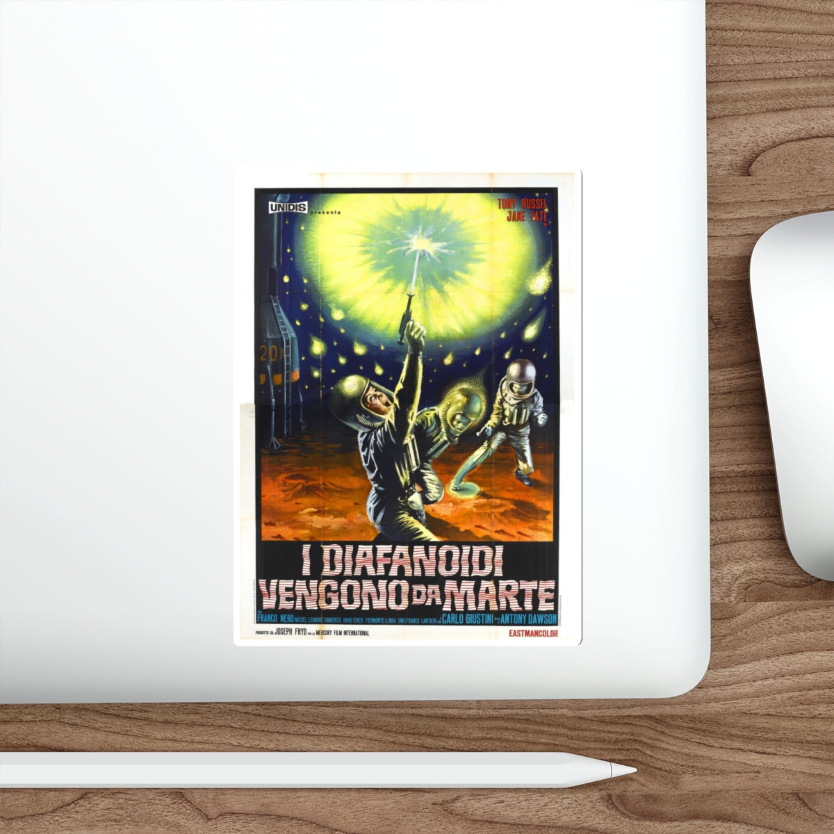 THE WAR OF THE PLANETS 1966 Movie Poster STICKER Vinyl Die-Cut Decal-The Sticker Space