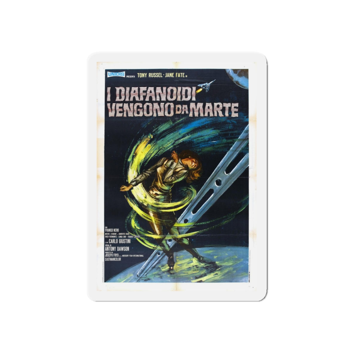 THE WAR OF THE PLANETS (2) 1966 Movie Poster - Refrigerator Magnet-5" x 5"-The Sticker Space