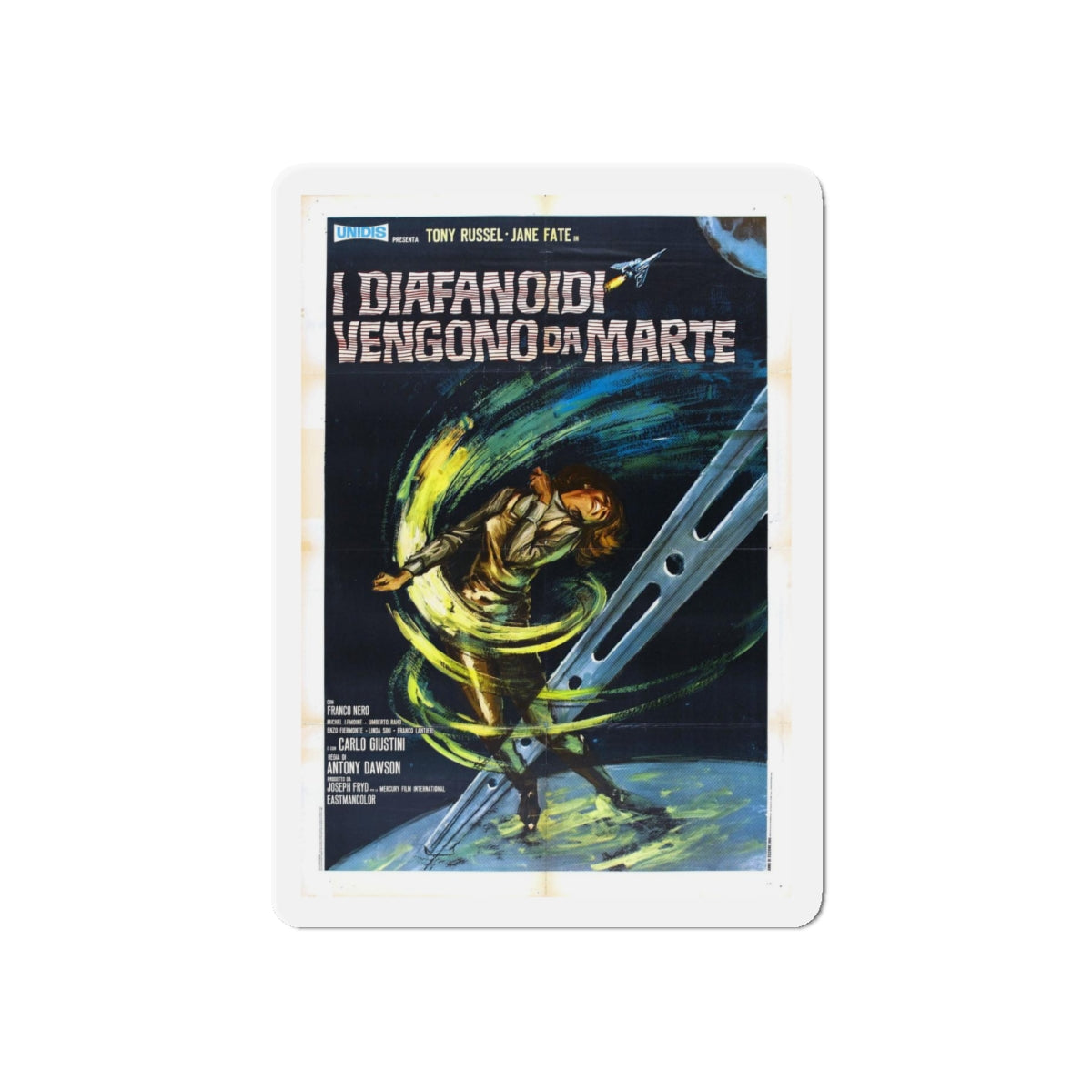 THE WAR OF THE PLANETS (2) 1966 Movie Poster - Refrigerator Magnet-6 × 6"-The Sticker Space