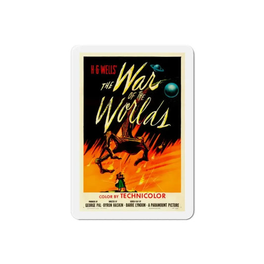 The War of the Worlds 1953 Movie Poster Refrigerator Magnet 2 Inch - The Sticker Space