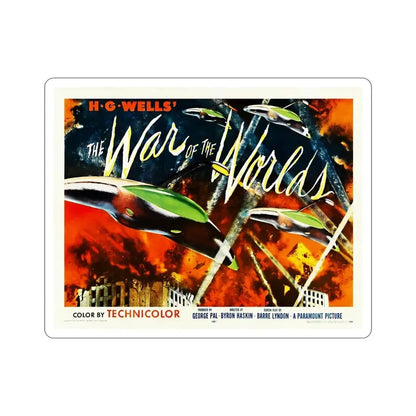 The War of the Worlds 1953 v2 Movie Poster STICKER Vinyl Die-Cut Decal 6 Inch - The Sticker Space