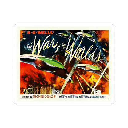 The War of the Worlds 1953 v2 Movie Poster STICKER Vinyl Die-Cut Decal 6 Inch - The Sticker Space