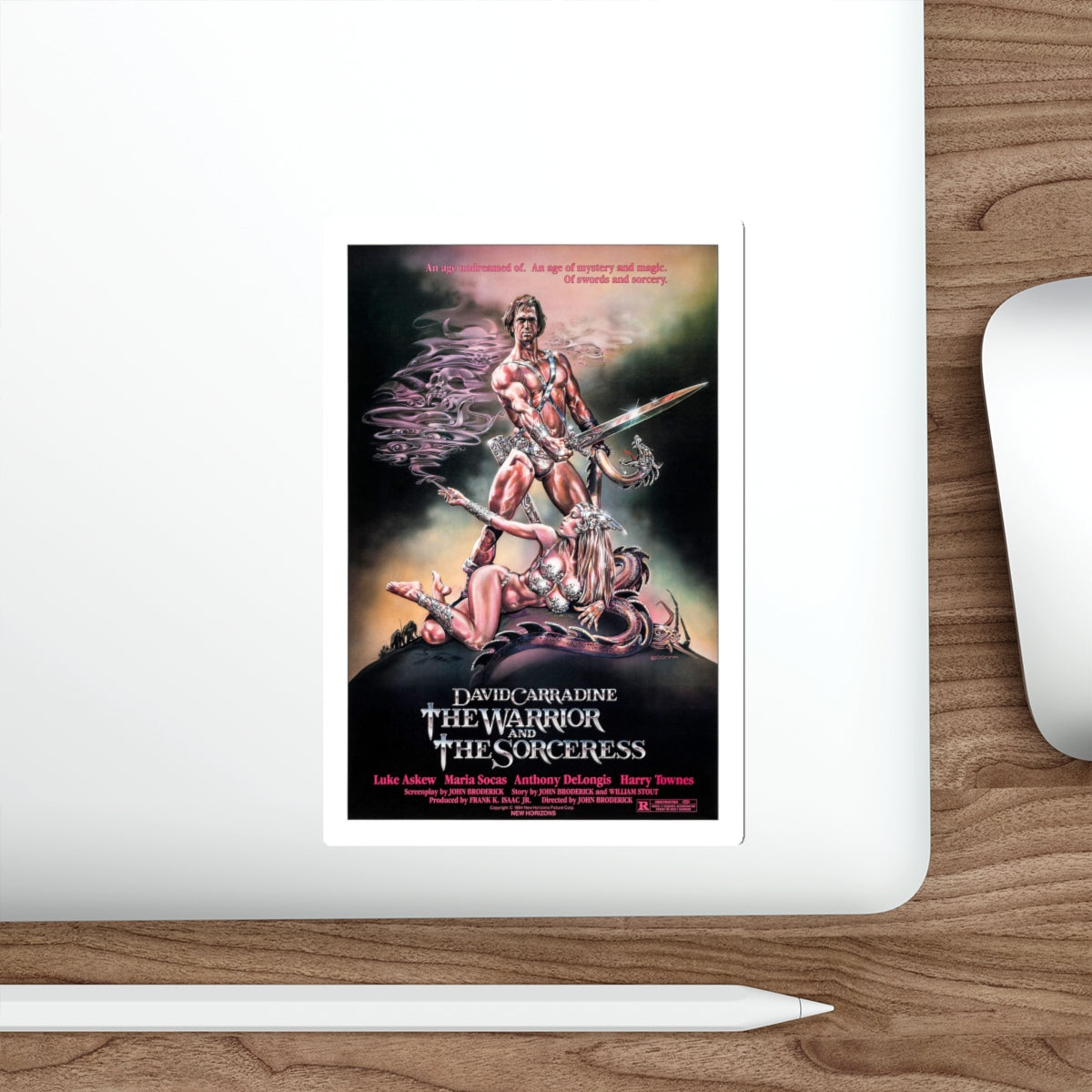 THE WARRIOR AND THE SORCERESS 1984 Movie Poster STICKER Vinyl Die-Cut Decal-The Sticker Space