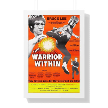 THE WARRIOR WITHIN 1977 - Framed Movie Poster 16″ x 24″ White - The Sticker Space