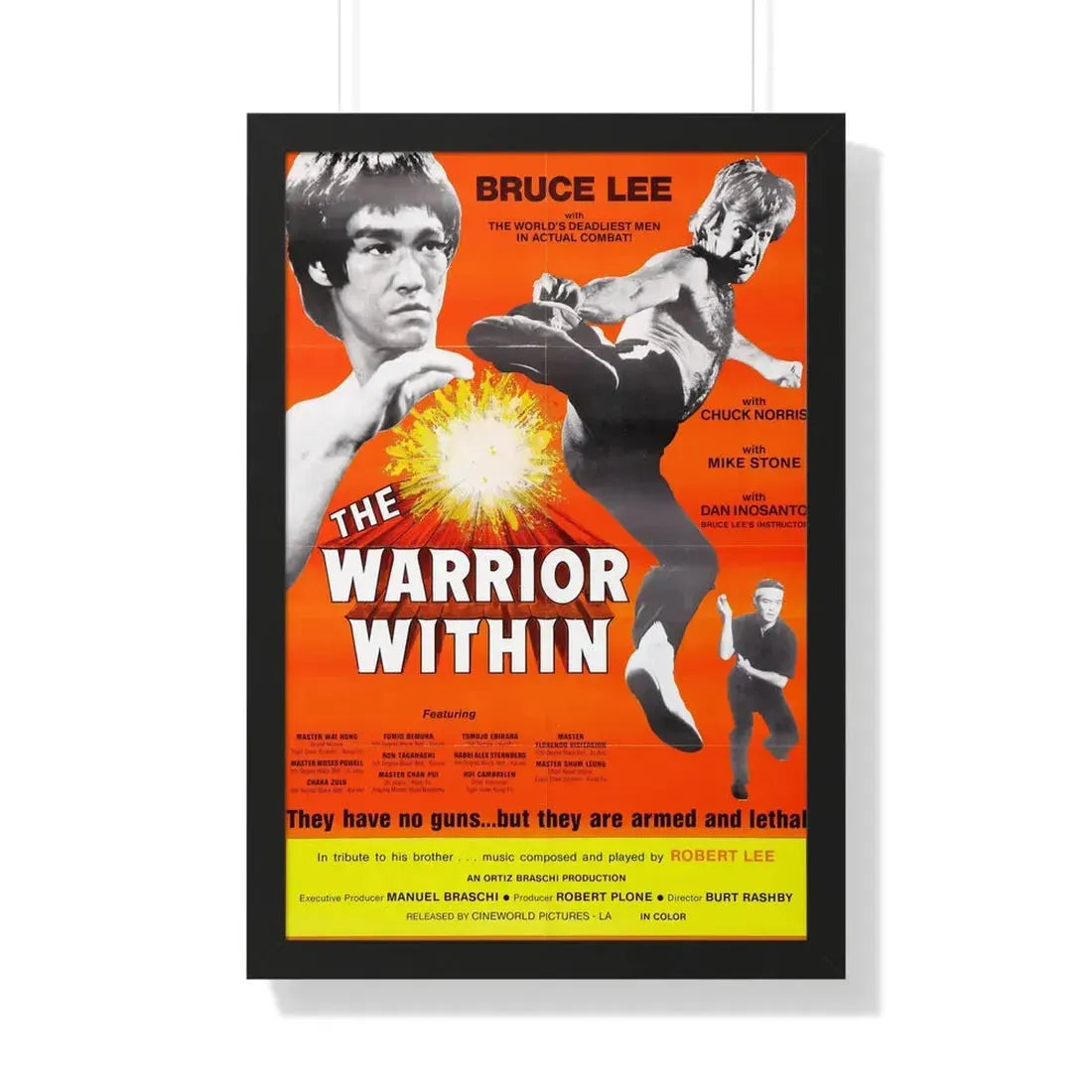 THE WARRIOR WITHIN 1977 - Framed Movie Poster 20" x 30" Black - The Sticker Space