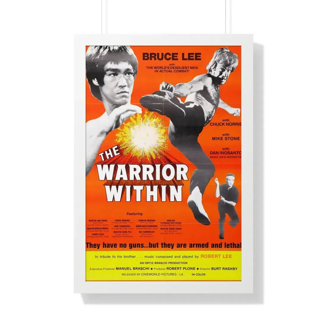 THE WARRIOR WITHIN 1977 - Framed Movie Poster 20" x 30" White - The Sticker Space
