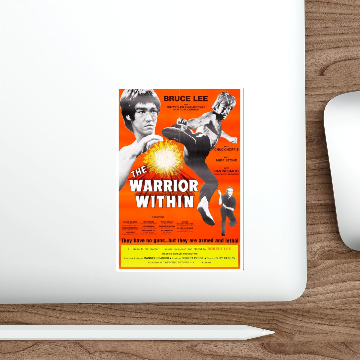 THE WARRIOR WITHIN 1977 Movie Poster STICKER Vinyl Die-Cut Decal-The Sticker Space