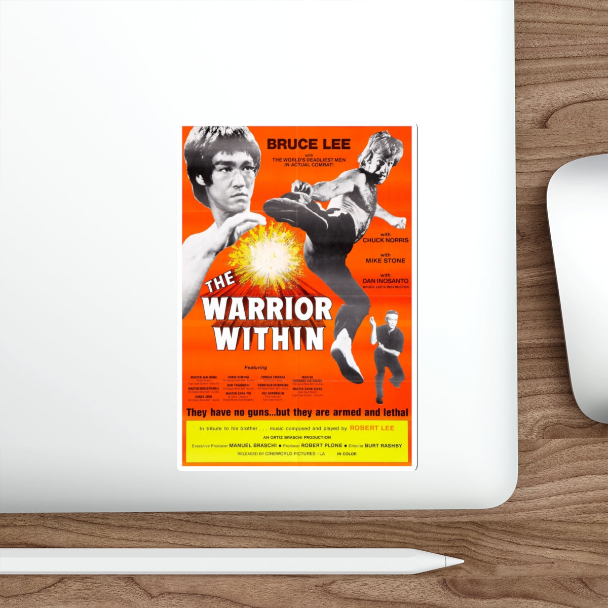 THE WARRIOR WITHIN 1977 Movie Poster STICKER Vinyl Die-Cut Decal-The Sticker Space