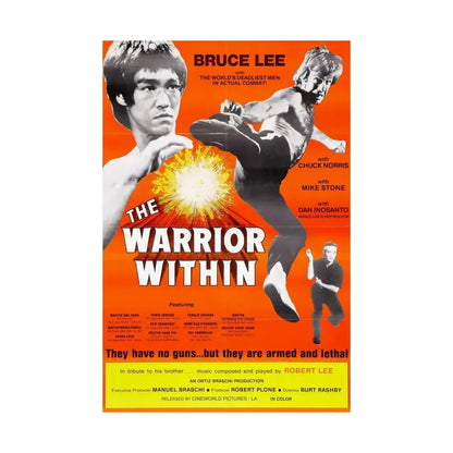 THE WARRIOR WITHIN 1977 - Paper Movie Poster - The Sticker Space