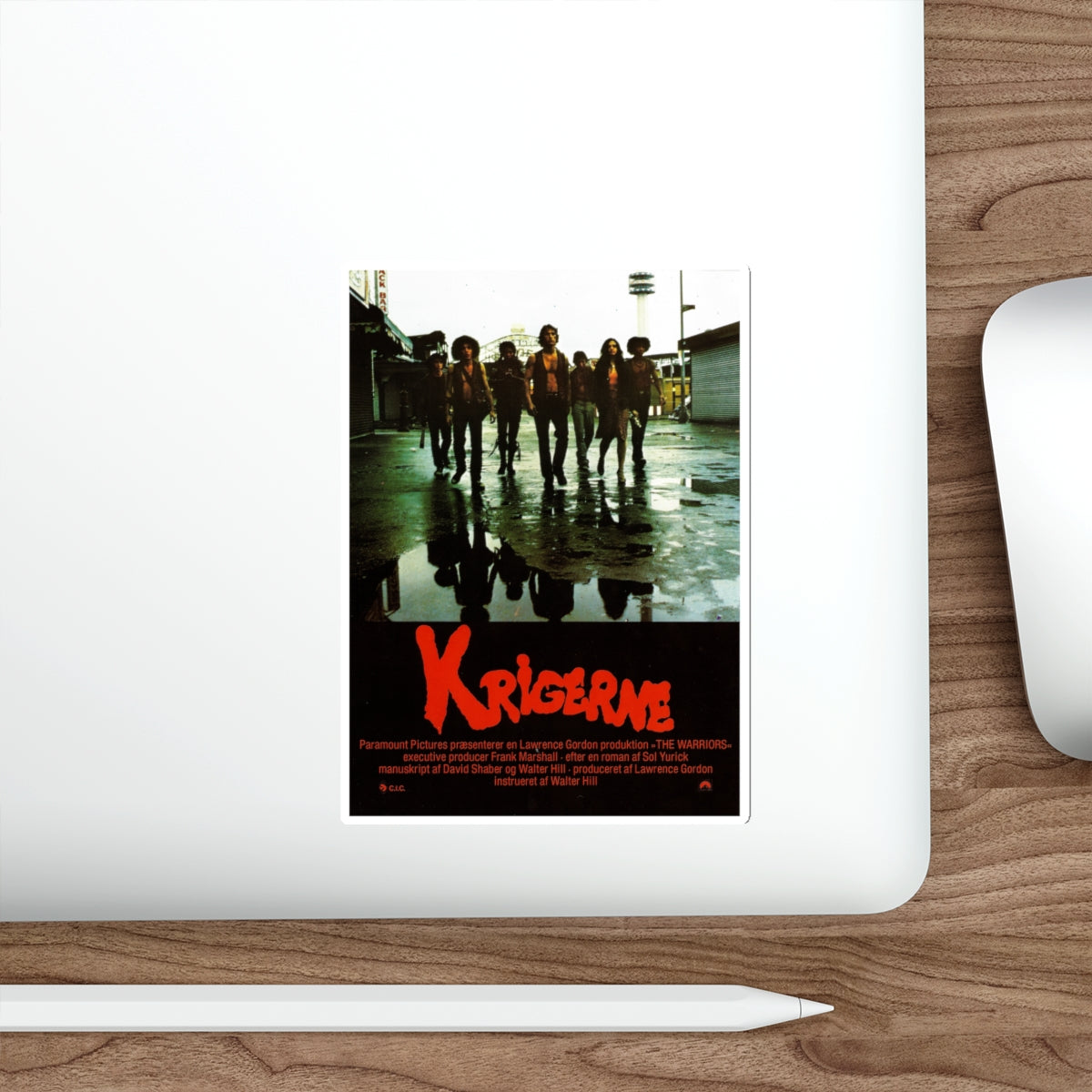 THE WARRIORS (DANISH) 1979 Movie Poster STICKER Vinyl Die-Cut Decal-The Sticker Space