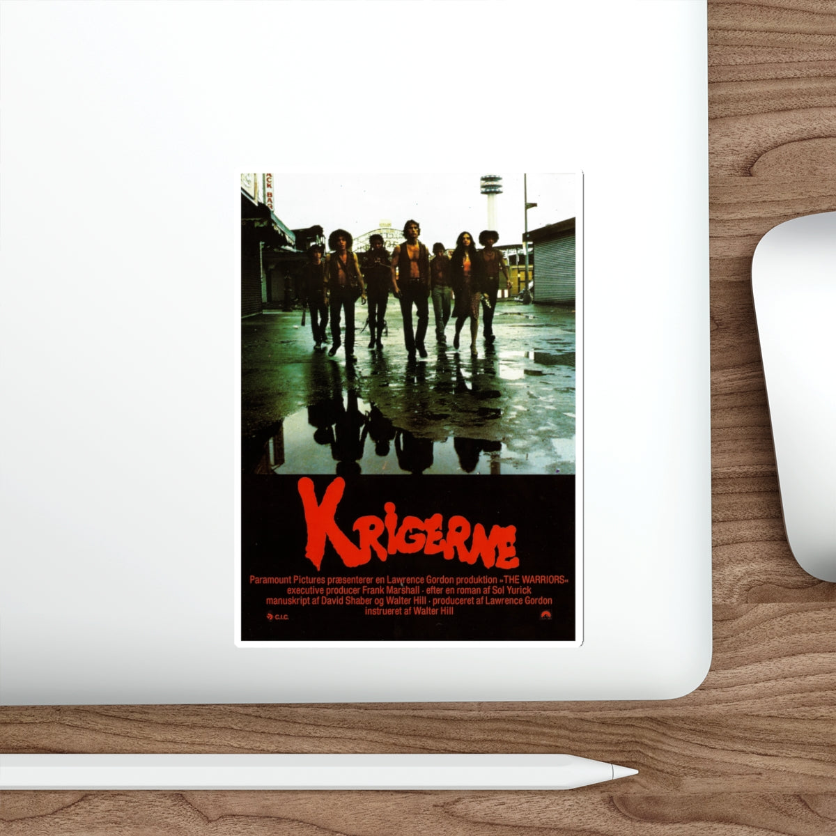 THE WARRIORS (DANISH) 1979 Movie Poster STICKER Vinyl Die-Cut Decal-The Sticker Space