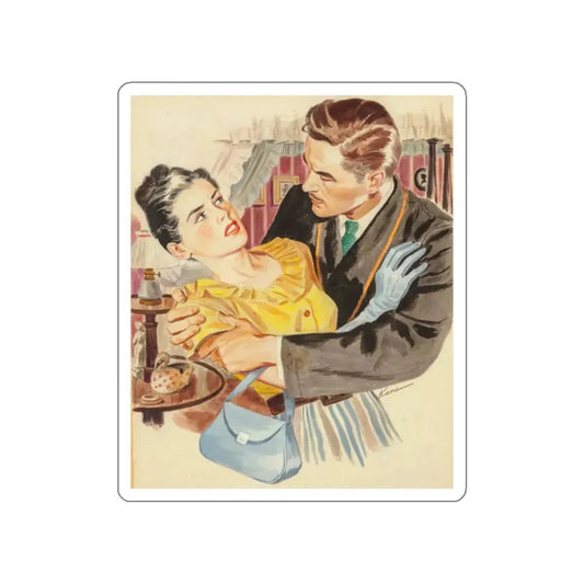 The Wasp's Nest, probable magazine interior illustration, 1946 (Magazine Illustration) STICKER Vinyl Die-Cut Decal White Die-Cut 2 Inch - The Sticker Space