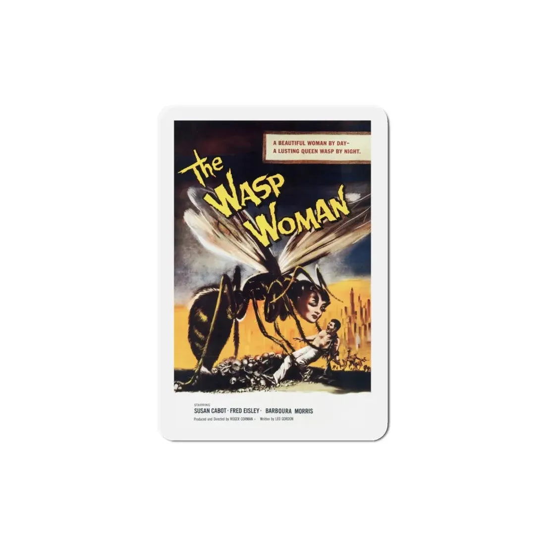 The Wasp Woman 1959 Movie Poster Refrigerator Magnet 4 Inch - The Sticker Space