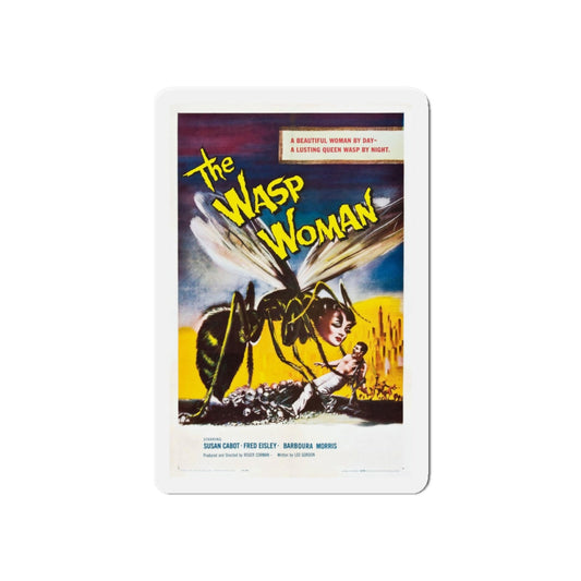 THE WASP WOMAN 1959 Movie Poster - Refrigerator Magnet-6 × 6"-Die-Cut-The Sticker Space