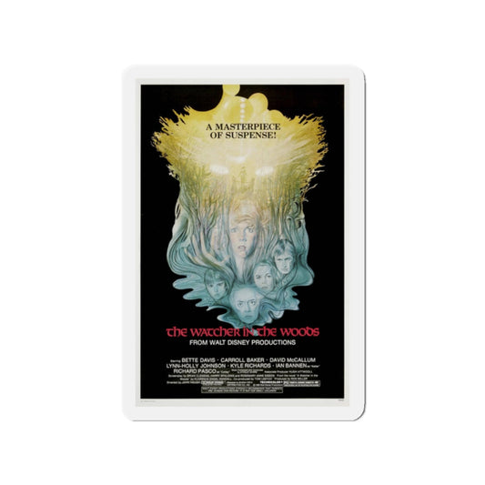 THE WATCHER IN THE WOODS 1980 Movie Poster - Refrigerator Magnet-2" x 2"-The Sticker Space