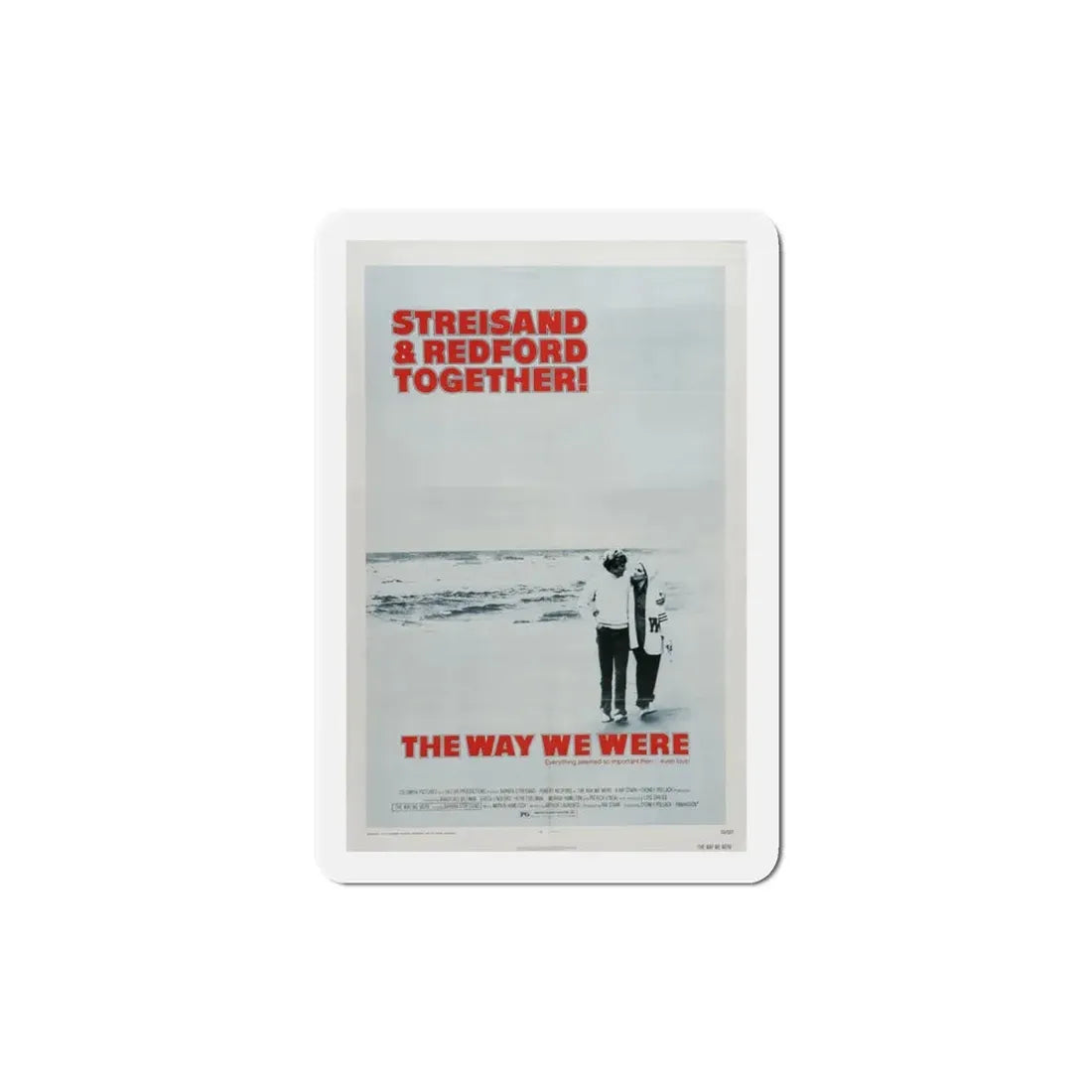 The Way We Were 1973 Movie Poster Refrigerator Magnet 3 Inch - The Sticker Space