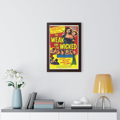 THE WEAK AND THE WICKED 1954 - Framed Movie Poster-The Sticker Space