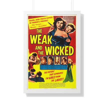 THE WEAK AND THE WICKED 1954 - Framed Movie Poster-20" x 30"-The Sticker Space