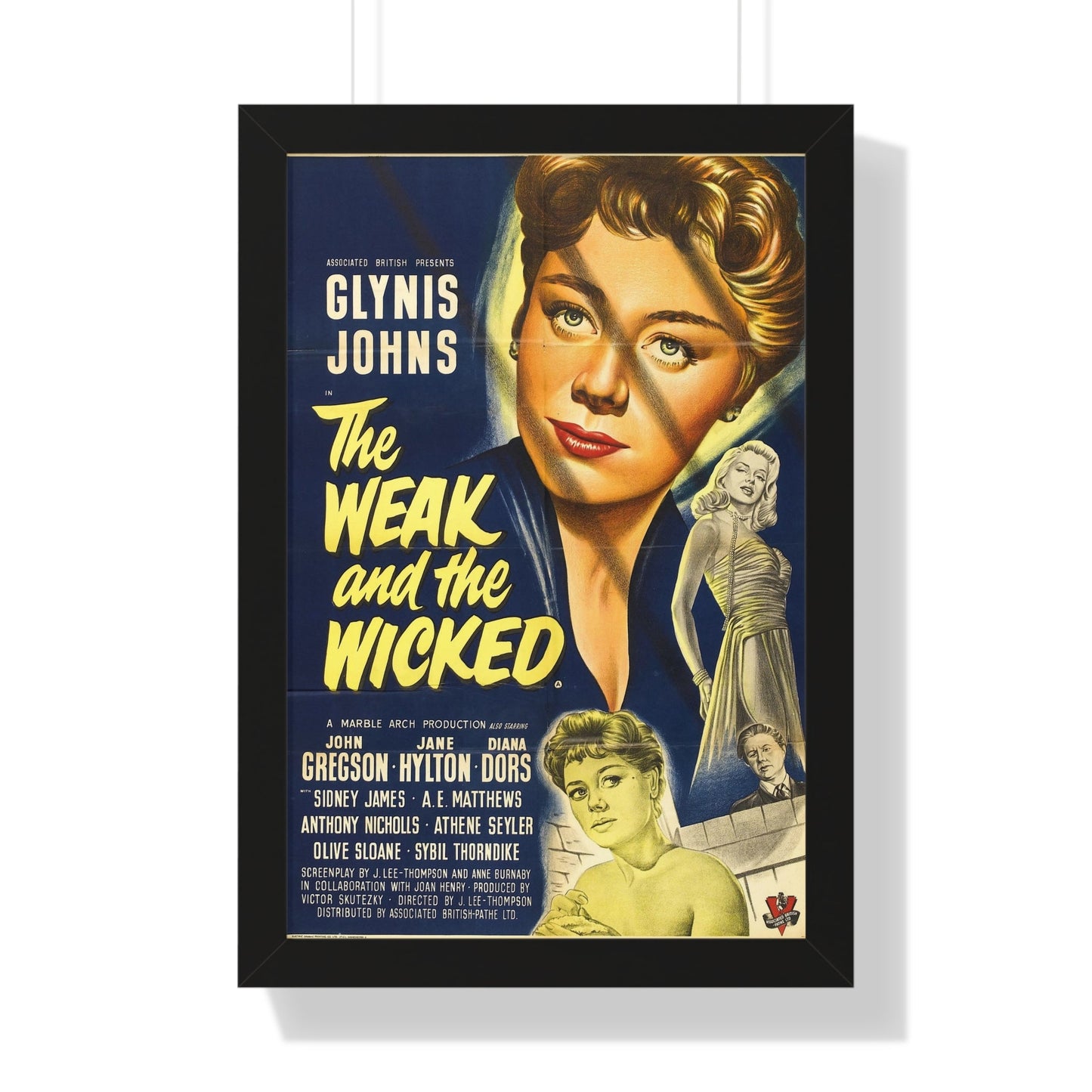 THE WEAK AND THE WICKED (2) 1954 - Framed Movie Poster-16″ x 24″-The Sticker Space