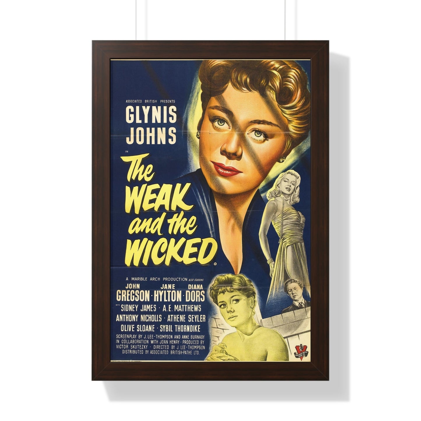 THE WEAK AND THE WICKED (2) 1954 - Framed Movie Poster-16″ x 24″-The Sticker Space