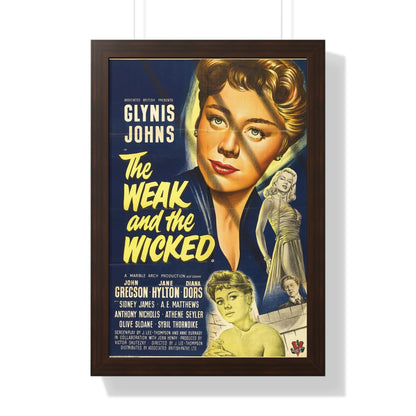 THE WEAK AND THE WICKED (2) 1954 - Framed Movie Poster-16″ x 24″-The Sticker Space